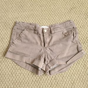 Brown Denim Shorts